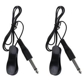 ARELENE 2X Universal General Guitar Acoustic Clip on Pickup Piezo Contact Microphone Black