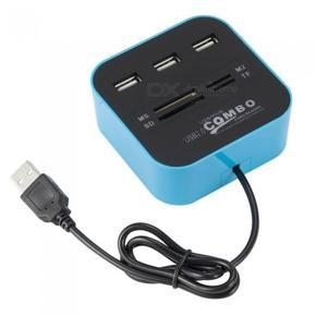 3 Ports USB Hub with all in One Card Reader