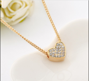 Heart Shape Zircon Pendant Necklace