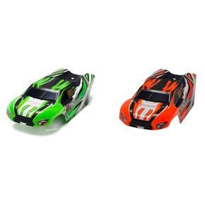 BRADOO- 2 Set 1/16 RC Car Body Shell for SG1602 SG 1602 RC Vehicles Model Car Spare Parts, Green & Orange