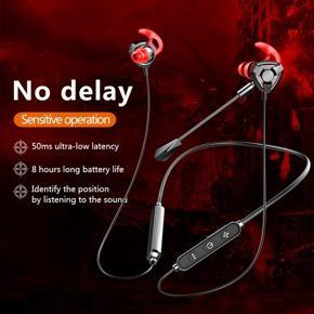 BT-66 Neck Hanging Wireless HeadsetEarphone Long Standby Sports Low Latency Gaming Headset with Mic