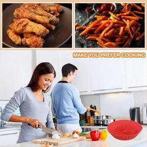 Heat Resistant Baking Basket Tray Air Fryer Silicone Pot