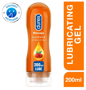 Durex Lubricant Play Massage 2 in 1 Stimulating Lube Gel - 200ml(Guarana)