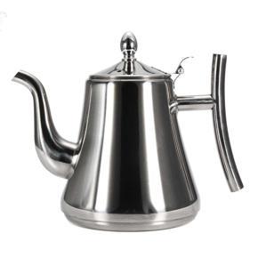 Stainless Steel Tea Pot Coffee Tea Pot Water Kettle With Strainer Infuser Filter 1L - Silver Color