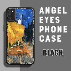 Hontinga for Samsung M21 / M30S Back Cover Oil Painting Fashion Case Camera Protection Soft Silicone TPU Phone Cases