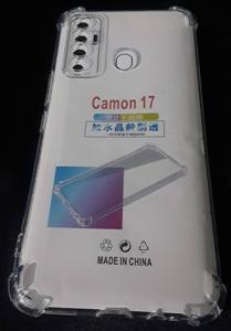 For TECNO Camon 17 Bumper Transparent case back cover