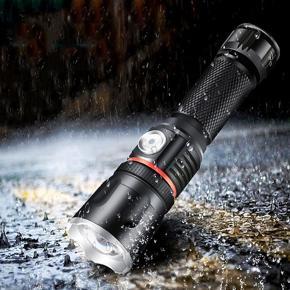 [ XANES ] M9 T6 + COB Zoomable 4 Modes Tactical Zoomable 800M LED Torch Light -