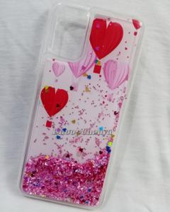 Samsung Galaxy A02s / Samsung Galaxy A03s / Galaxy M02s - Unic Design Liquid 3D Glitter Floating Soft TPU Clear Case Cover