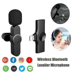 K9 Lightning Jack Wireless Bluetooth Lavalier Microphone Portable Mini Lightning Plug-Play Lapel Mic Auto Sync Game Phone Audio Video Vlog