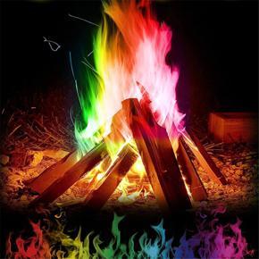 Magic Fire Colorful Flames Powder Bonfire Magic Outdoor Camping Hiking Survival Tools