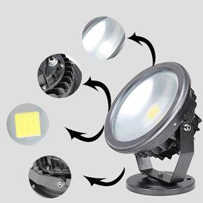 XHHDQES 20W Outdoor Floodlight Aluminum Waterproof LED Building Exterior Wall Light Outdoor Spotlight Tunnel Project Lamp