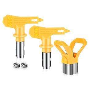 ARELENE 3Pcs Spray Tips Airless Paint Spray Sprayer Tip Guard Nozzle Seat Replacement for Airless Spray Paint Tip Nozzle 415/515