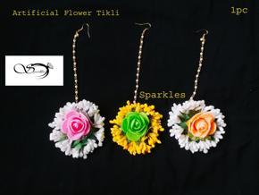 Artificial Flower Tikli / Maangtika -1pc