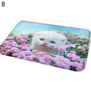 Cute 3D Cat Animal Bathroom Kitchen Door Anti-Slip Pad Floor Mat Rug Carpet