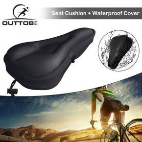 Outtobe Bicycle Bike Seat Cover 3D Soft Cycling Sponge Outdoor Breathable Cushion Shock Absorbing Foam Soft Cycling Bike Seat Waterproof Bicycle Seat Cover