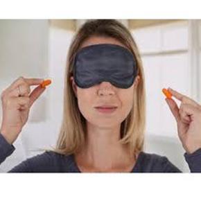 Travel Smart by Conair Eye Mask & Earplug Set, Black