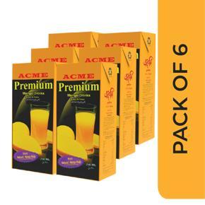 ACME Premium Mango Drinks 250 ml (6 Packets)