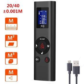 DASI Portable Smart Digital Laser Distance Meter Range Portable USB Charging Rangefinder Mini Handheld Distance Measuring Meter