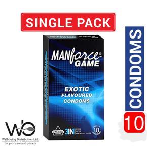 Manforce Game Exotic Flavored Condom - Single 10pcs Pack