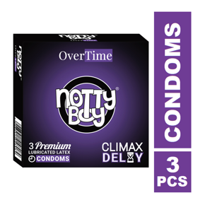 NottyBoy OverTime Climax Condoms - 3Pcs Pack