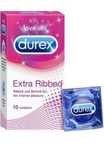 Durex extra ribbed condom for men-10pcs