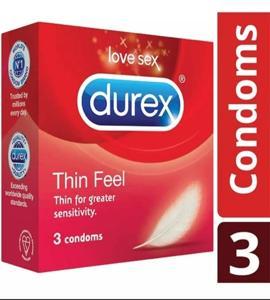 Durex Condoms Thin Feel (3's) 1Pack