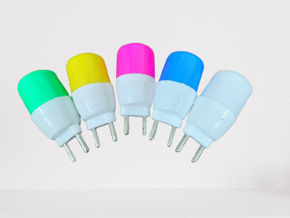4 pieces Zero bulb, alternative to Zero watt bulb multicolor flower shape and two pin plug bulb, Night Bulb - Décor Lighting Light Bulbs