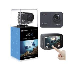 akaso v50x native 4k 30 fps wifi action camera with eis touch screen
