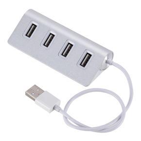 Portable Size Super High Speed 7 Ports Travel USB2.0 Hub USB Splitter Charging - silver