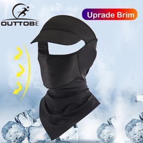 Outtobe Summer Cycling Ma-sk Outdoor Face Covers Bike Ma-sk Ice Silk Sunscreen Ma-sk Windproof Breathable Soft Ma-sk Quick Dry Washable Head-wear Sports Riding Face Ma-sk