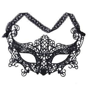 y Women Lace Mask Venetian Masquerade Ball Party  Carnival Face, Eye (black)