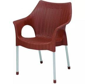 Pure Plastic Indoor Outdoor Chair Rattan With Steel Legs Boss Chair Original