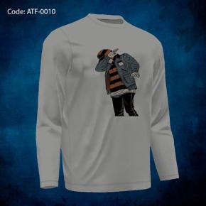 Small Man Ash  long Sleeve T-Shirt For Men