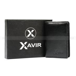 XAVIR Authentic Lather Wallet XW-06 Black