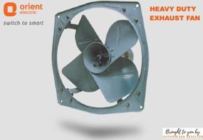 Orient Heavy Duty Exhaust Fan Full Metal (380MM / 15.2") Matt Black