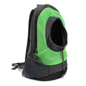 Pet Cat Puppy Carrier Front Tote Backpack Mesh Heads Out Travel Shoulder Bag # S - Green s