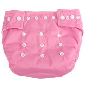 5PCS Baby Adjustable Reusable Washable Leakproof Nappy Diaper Covers (pink) -