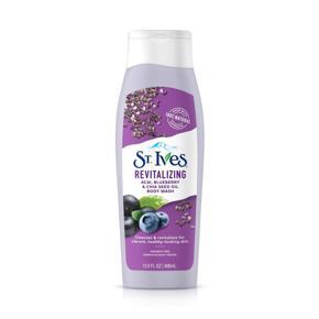 St. Ives Revitalizing Acai, Blueberry & Chia Seed Oil Body Wash - 400ml