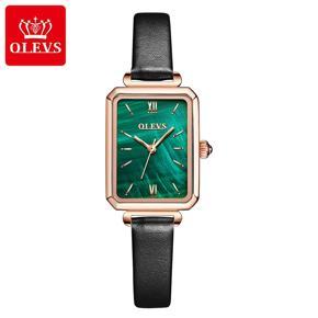 OLEVS Elegant Casual Classic leather/Stainless Steel Quartz Wristwatch Fashion Waterproof Watches for Women - 6624