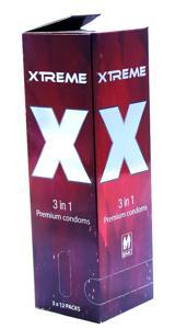 Xtreme - 3 in 1 Premium Condom - Full Box - 3x12=36pcs