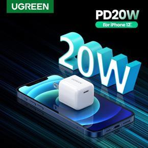 UGREEN 20W USB C Charger PD Fast Charger Block Type C Power Delivery Wall Charger Adapter for iPhone 12 Mini 12 Pro Max SE 11 Pro Max XR 8 Plus Pixel Samsung Galaxy S10 S9 LG iPad Pro