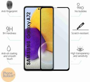 9H Full Glue Tempered Glass Screen Protector For Samsung Galaxy A72