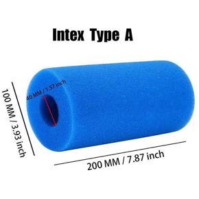 4PCS Foam Filter Sponge for Intex Type A Reusable Washable Swimming Pool Aquarium Filter Accessories