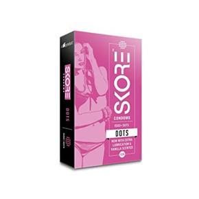 SKORE 1500+ DOTS Flavour Extra Lubrication & Vanilla Scented Condoms - 10pcs per Pack (India)