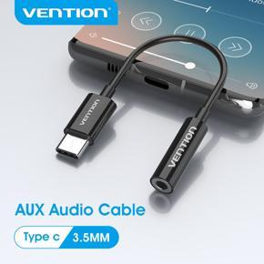 Vention USB Type C 3.5 Jack Earphone Adapter USB C to 3.5mm Headphones Audio Aux Cable for XM 10 9 Huawei Mate 20 30 Pro