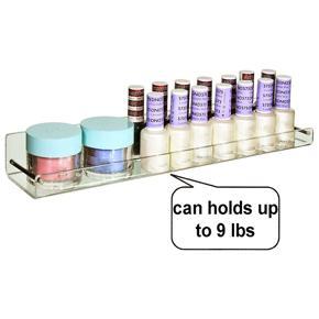 XHHDQES 4 Pack Acrylic Floating Shelves, 15 L X3.25Inch W, Clear Bathroom Wall Shelf, Bookshelves, Invisible Display for Office