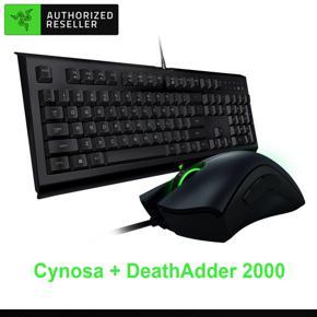 Keyboard Mouse Combo Razer Cynosa Keyboard + Razer DeathAdder 2000 Mouse Combo 104 Keys Keyboard Ergonomic Keyboard Mouse Combo