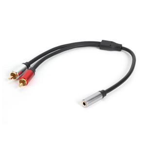 RCA Cable 2RCA Male to 3.5mm Female Audio Aux Cable