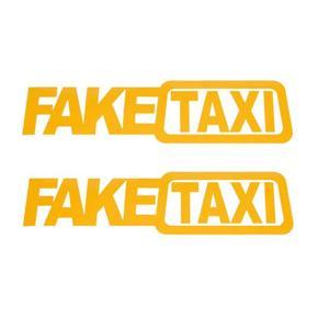 1 Set (2 Pcs/Set) Fa-ke TAXI Reflective Car Sticker Decal Emblem Self Adhesive Vinyl Stickers for Car Styling