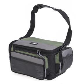 Fishing Bag Multifunctional Outdoor Fishing Tackle Bag Pack Fishing Reel Lure Storage Shoulder Bag with 5 Tackle Boxes